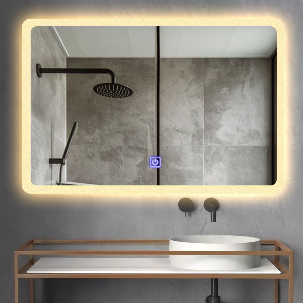 For pokker forbinde kaldenavn Premium LED badeværelse spejl med Antidug og Touchsensor - Wallshop.dk