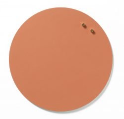 Magnetisk cirkeltavle 35 cm - Terracotta farvet fibercement