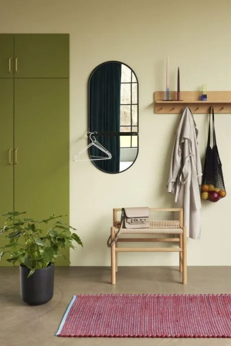 Hübsch knagerække med hylde - egetræ - 80 cm