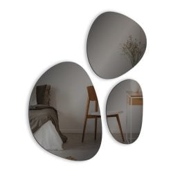 INCADO - Asymmetrisk spejl sæt - Grå