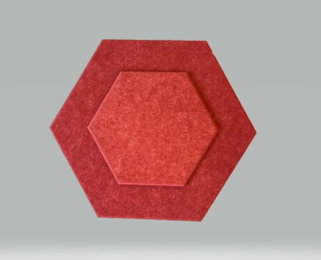 Filt Hexagon i flere farver og størrelser