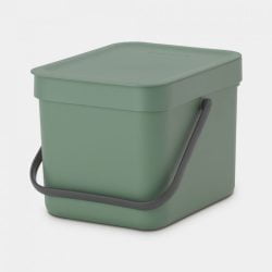 Affaldsspand m/låg sorteringskoncept 6 ltr - Grøn