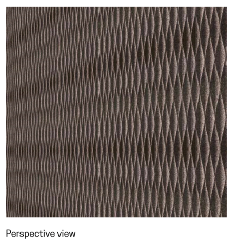 Korkvæg med bølge mønster S1 100 x 50 x 4 cm