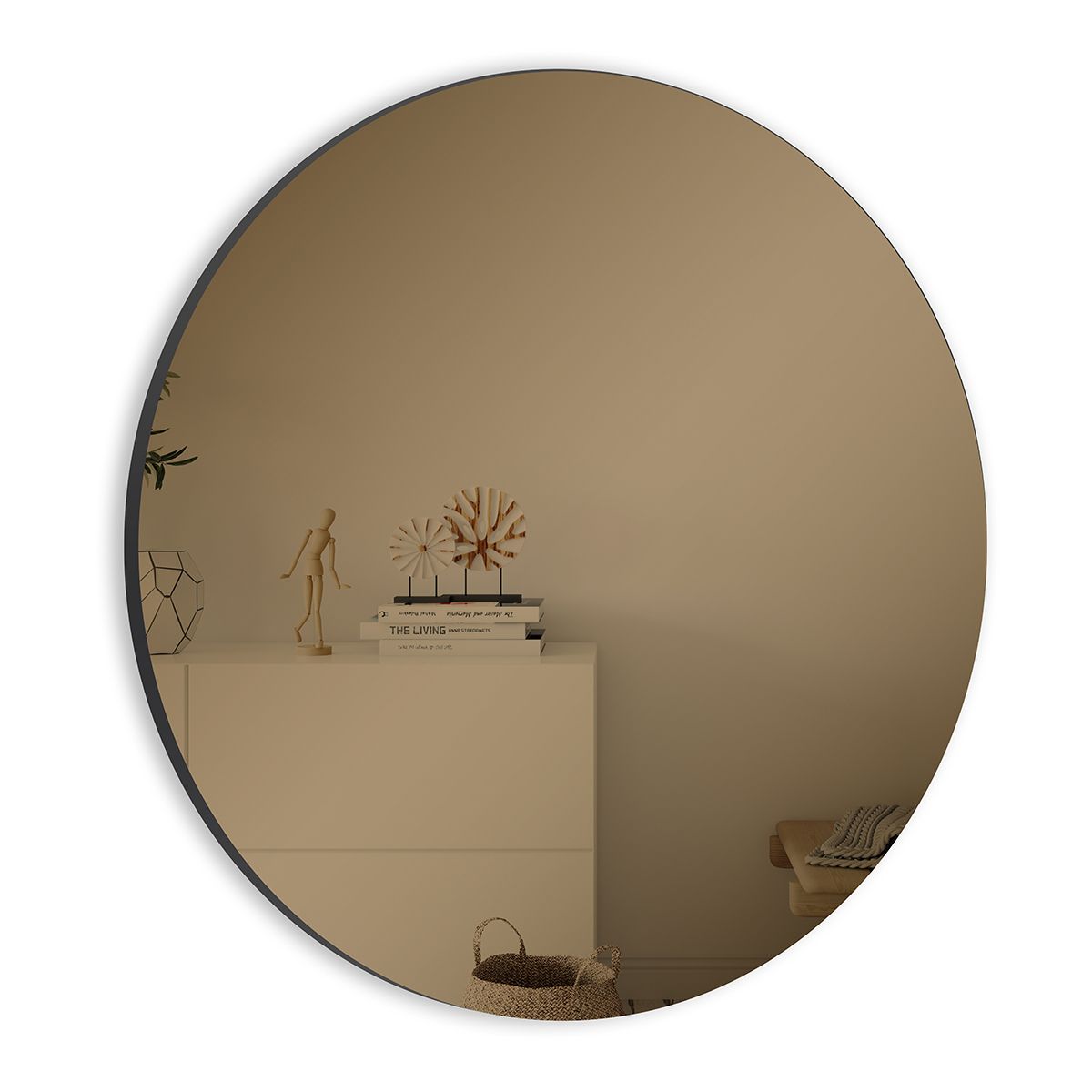 Incado spejl - Mørk bronze - Flere Størrelser