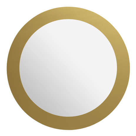 Cirkel 50 cm magnetisk spejl med guld kant