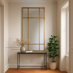 New York Spejl Guld ramme 160x60 Partivare