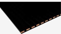 Premium akustikpanel Sort melamin 2400x600 mm