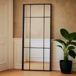 New York Spejl Sort ramme 220x110 Partivare
