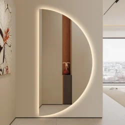 Koniseur Half Backlight LED spejl - Flere størrelser