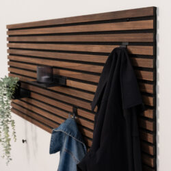 Knagrække / Knagpanel Valnød  Naturolie - Flere størrelser