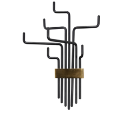 House Doctor knag pipes, sort