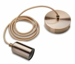 E27 Fatning Metal børstet bronze