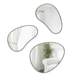 HUBBA PEBBLE - Sæt af 3 - Titanium