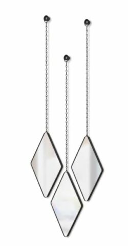 Umbra Dima Diamond Mirrors (Sæt med 3) - Sort