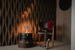 Korkvæg med bølge mønster L2 100 x 50 x 7 cm