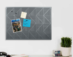 Magnetisk opslagstavle i trækulfarvet fra Umbra