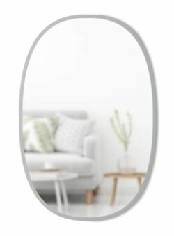 Nav Ovalt Spejl - Grå