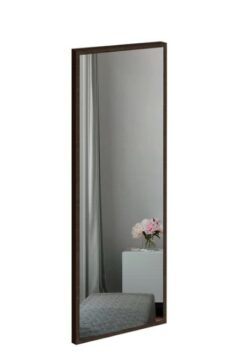 SPEJL MED RØGET EGETRÆSRAMME- 2 CM