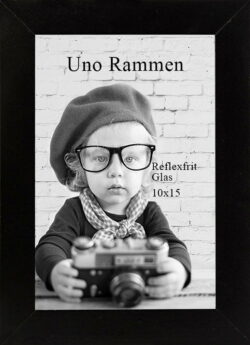 Billedramme i sort 18x24 cm OUTLET