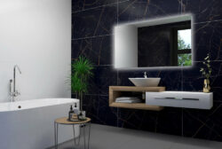 Badeværelsesspejl 60x80 Udskæring - LED Lampeudtag