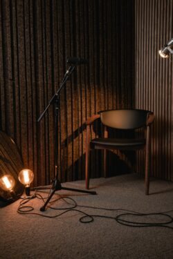 Korkvæg med lamel mønster M1 100 x 50 x 4 cm