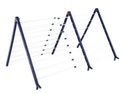 Leifheit Pegasus V Duo til badekar Tørrestativ hvid/blå