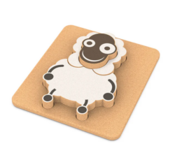 3D Puslespil i økologisk kork til små børn