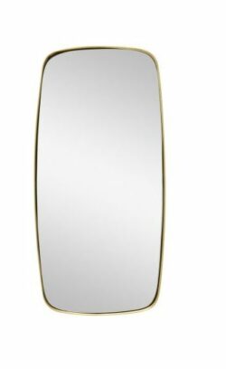 Vægspejl Med Ramme i Messing