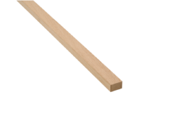 Premium Afslutningsliste 3000 mm. lys kerne