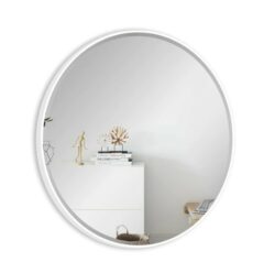 WHITE CIRCLE - HVIDT RUNDT SPEJL - Flere Størrelser