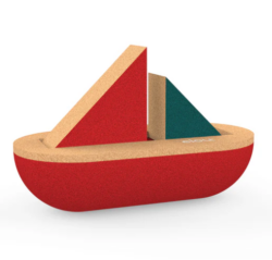 Sejlskib i kork til små børn - bæredygtigt og økologisk