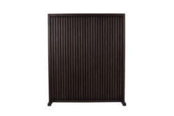 Akustisk Skillevæg 120 cm høj med fod - Røget eg