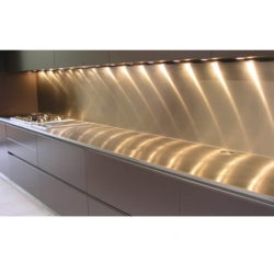 Stænkplade i stål, firkantet - 100x50