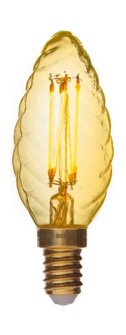 Krystalkerte LED, Gold - 240V 2,5W E14