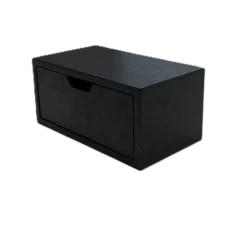 Koniseur vægskuffe i træfiner 32x18xh15cm - Sort ege look