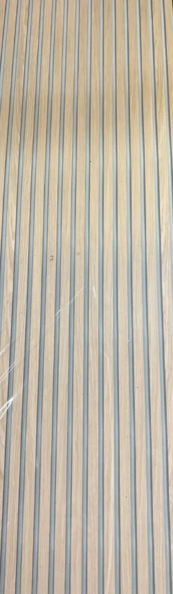 Akustikpanel Eg look på front Mørk MDF kerne 2400x600x17 mm
