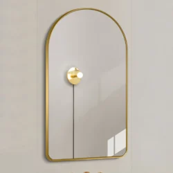 Koniseur spejl Lea med Guld alu ramme - B50 x H140 cm
