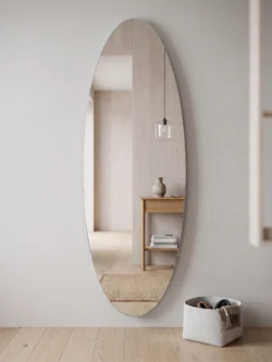 Koniseur Oval spejl - Flere størrelser hærdet glas