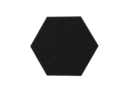 Filt hexagon 300x260x9 mm. Black