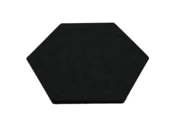 Filt hexagon 300x260x9 mm. Black